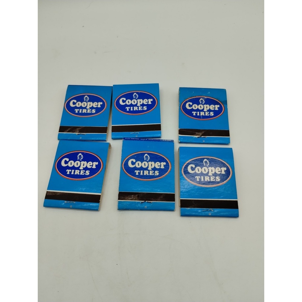 Lot Of Vintage Cooper Tires Matchbooks Jos. F. Boente Sons Carlinville Illinois